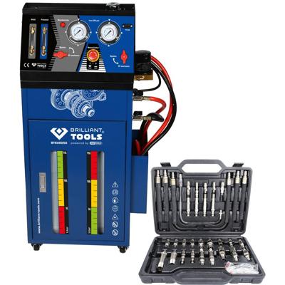 Transmissiespoelapparaat voor automatische transmissie inclusief 35-delige adapterset Brilliant Tools BT626050