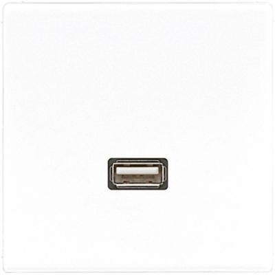 Jung MALS1122WW Wandcontactdoos met USB Inzetstuk LS 990, LS design, LS plus Alpine-wit 1 stuk(s)