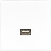 Jung MALS1122WW Wandcontactdoos met USB Inzetstuk LS 990, LS design, LS plus Alpine-wit 1 stuk(s)