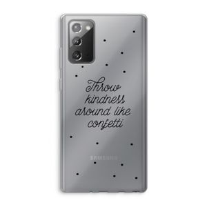 Confetti: Samsung Galaxy Note 20 / Note 20 5G Transparant Hoesje