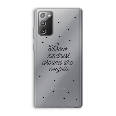 Confetti: Samsung Galaxy Note 20 / Note 20 5G Transparant Hoesje