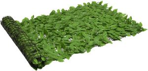 Balkonscherm groene bladeren 100x300 cm