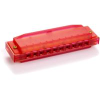 Hohner Translucent Harp C diatonische mondharmonica rood