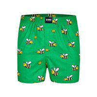 Happy Shorts Happy Shorts Wijde Boxershort Met Print Groen Bijen