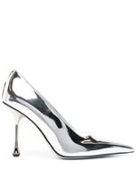 Jimmy Choo escarpins Ixia 95 mm à effet miroir - Argent