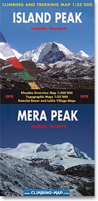 Wandelkaart trekkingmap Island Peak - Mera Peak | Climbing-map