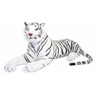 Mega witte tijger knuffel 100 cm - thumbnail