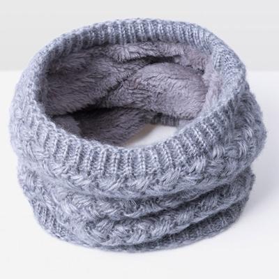 Winter plus Velvet Thicken warme Pullover gebreide sjaal grootte: 47 x 22cm (grijs) Winter plus Velvet Thicken warme Pullover gebreide sjaal grootte: 47 x 22cm (grijs)