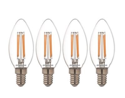 Sylvania Ledlamp - e14 - 470 lm - kaars - helder - 4 stuks