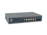 LevelOne GEP-1221 netwerk-switch Unmanaged Gigabit Ethernet (10/100/1000) Power over Ethernet (PoE) Zwart - thumbnail