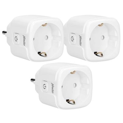 Alecto SMART-PLUG10 - Smart wifi tussenstekker, 16A, 3680W, 3 pack, wit