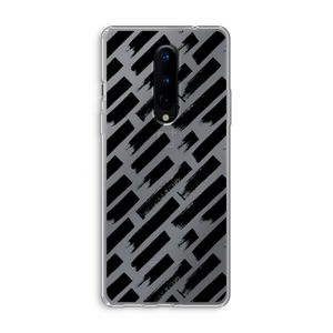 Zwarte vegen: OnePlus 8 Transparant Hoesje