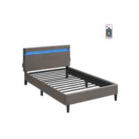 Metalen tweepersoonsbed met hoofdbord, 82 "x 58" x 39 "