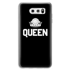 Queen zwart: LG V30 Transparant Hoesje