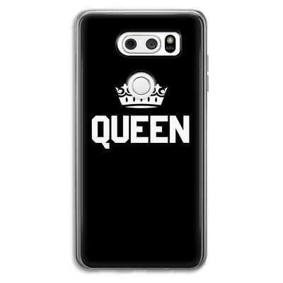 Queen zwart: LG V30 Transparant Hoesje
