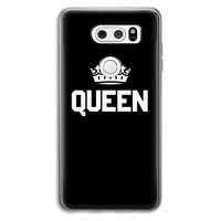 Queen zwart: LG V30 Transparant Hoesje