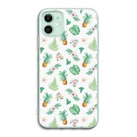 Ananas bladeren: iPhone 11 Transparant Hoesje