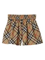 Burberry Kids short en jersey à motif Vintage Check - Marron - thumbnail