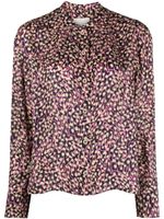 ISABEL MARANT blouse Leidy en soie à imprimé graphique - Rose