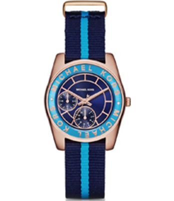Horlogeband Michael Kors MK2402 Textiel Blauw 16mm