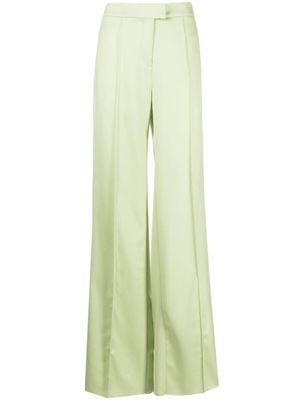 SA SU PHI pantalon Andrea en laine à coupe droite - Vert