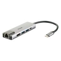 Hub USB C D-Link DUB-M520 Zwart 60 W