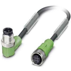 Phoenix Contact 1668629 Sensor/actuator connector, geassembleerd M12 Aantal polen (sensoren): 4 Stekker, haaks, Bus, recht 3.00 m 1 stuk(s) Piece