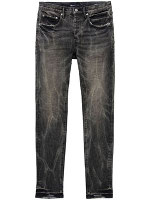 Purple Brand jean skinny délavé à taille basse - Noir