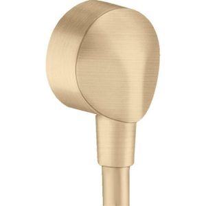 Hansgrohe Fixfit muuraansluitbocht zonder terugslagklep brushed bronze 27454140