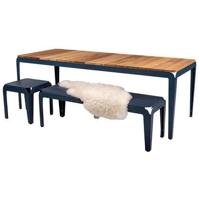 Weltevree | Bended Table Wood | Tuintafel Hout & Staal 90x220cm