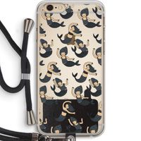 Zeemeermin: iPhone 6 PLUS / 6S PLUS Transparant Hoesje met koord