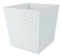 Bloempot BALI vierkant 16,5 cm Wit