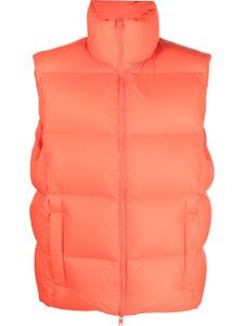 MSGM gilet matelassé à fermeture zippée - Orange