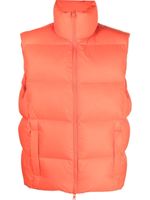 MSGM gilet matelassé à fermeture zippée - Orange