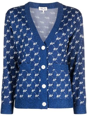 Baum Und Pferdgarten cardigan à logo imprimé - Bleu