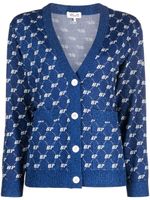 Baum Und Pferdgarten cardigan à logo imprimé - Bleu