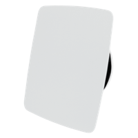 Duco Ducovent Design afgerond vierkant ventilatieventiel wit 125 mm
