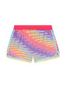 Dolce & Gabbana Kids logo-print swim shorts - Violet