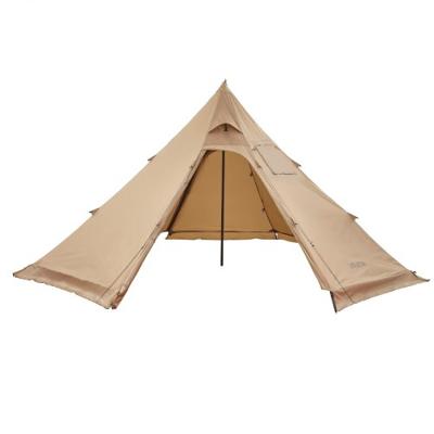 VEVOR kampeertent voor 4 personen, draagbare tipi-tent met kachelaansluiting, canvas piramidetent, lichtgewicht 4-seizoenen tenten voor wandelen, vissen en backpacken, maat M