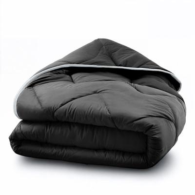 Easy Dekbed Luxe Dekbed En Overtrek In Één! Effen 240x200 Cm Zwart Warmteklasse 2 Winter & Anti Allergie & Anti Huisstofmijt White House Bedding -
