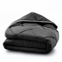 Easy Dekbed Luxe Dekbed En Overtrek In Één! Effen 240x200 Cm Zwart Warmteklasse 2 Winter & Anti Allergie & Anti Huisstofmijt White House Bedding -