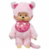 Knuffel Bandai MONCHHICHI Pinky Roze (1 Onderdelen)