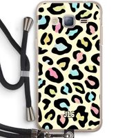 Leopard pattern: Samsung Galaxy J3 (2016) Transparant Hoesje met koord