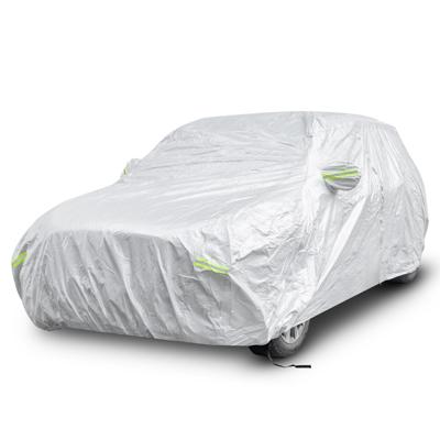 492 cm Afdekzeil Auto Autozeil Weerbestendig met Ritssluiting en Tas voor Regen Sneeuw Zon UV-Bescherming Autoafdekking voor Sedan/SUV