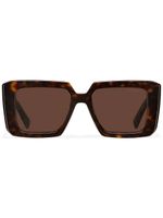 Prada Eyewear lunettes de soleil Symbole à monture oversize - Marron