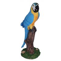 Blauwe decoratie papegaai 32 cm
