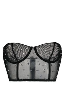 Oséree soutien-gorge à ornements en cristal - Noir