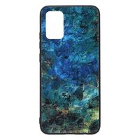Shop4 - Samsung Galaxy A02s Hoesje - Harde Back Case Marmer Kleurrijk - thumbnail