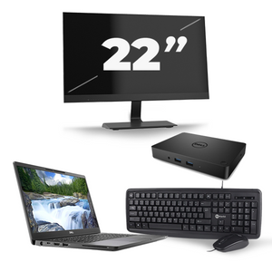 Dell Latitude 7300 - Intel Core i5-8e Generatie - 13 inch - 16GB RAM - 256GB SSD - Windows 11 + 1x 22 inch Monitor