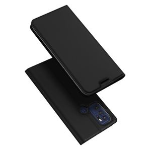 Dux Ducis - Slim bookcase hoes - Motorola Moto G60S - Zwart